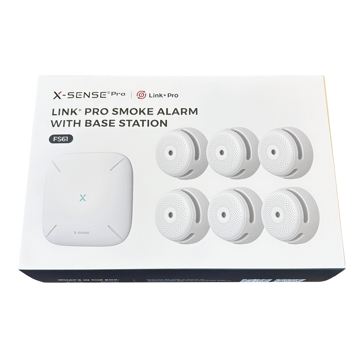 6 smoke detectors and a base station