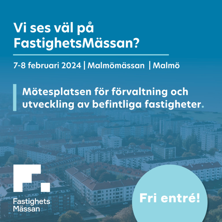 Inbjudan till Fastighetsmässan i Malmö 7-8 februari 2024